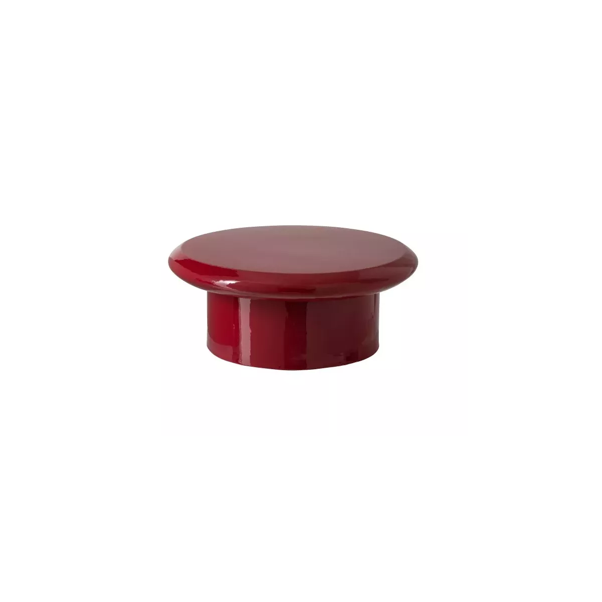 Table Basse Ruby Laquée Rouge 76x76