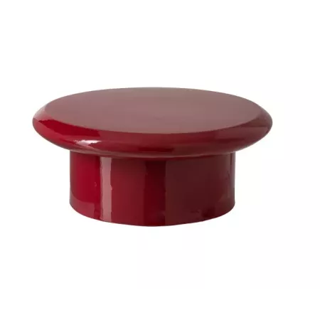 Table basse rouge laquée