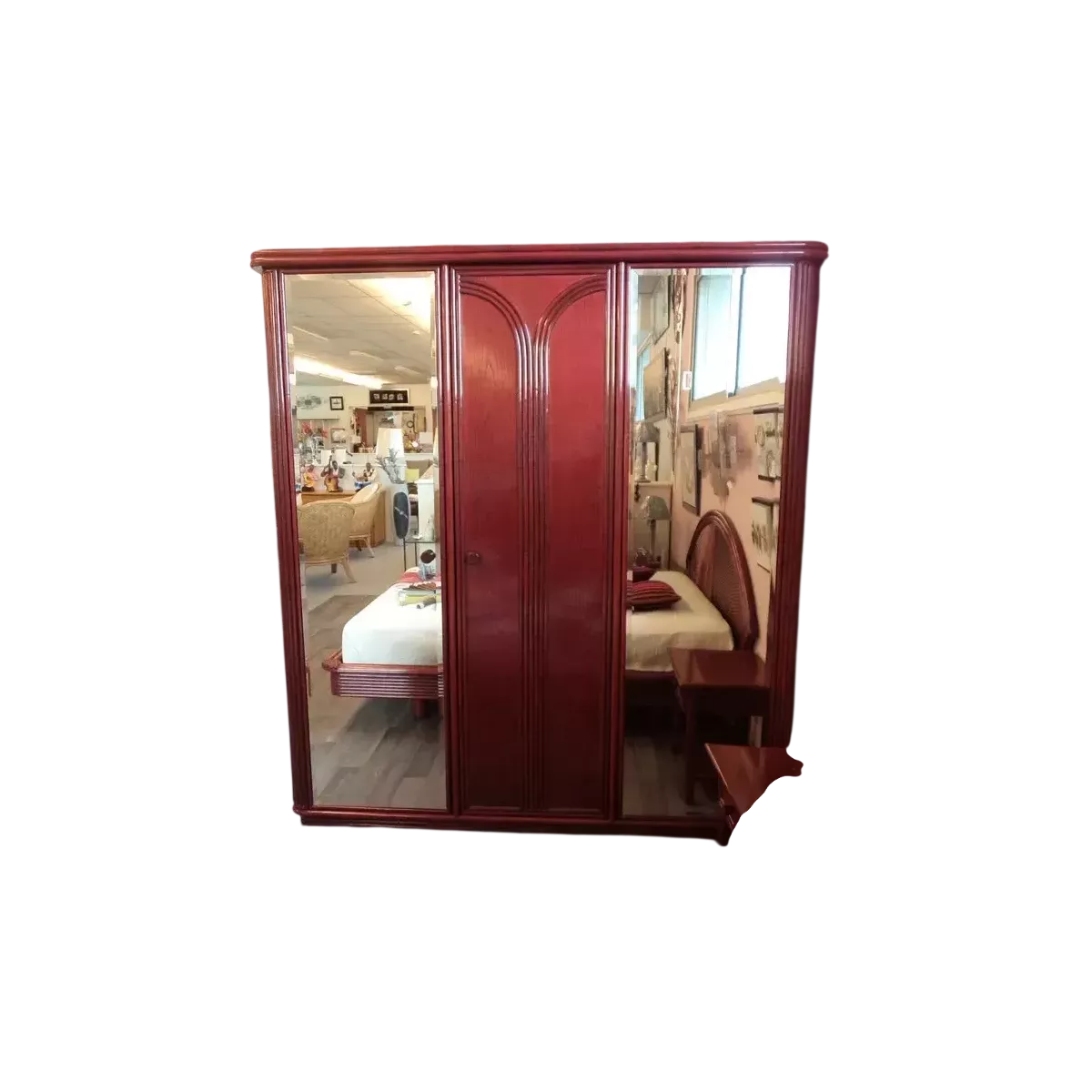 Armoire Tortola 3 portes Charnières Prune