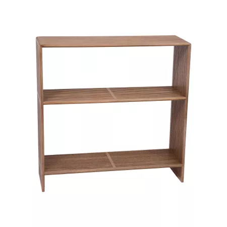 console en teck naturel 3 niveaux 85X35X86