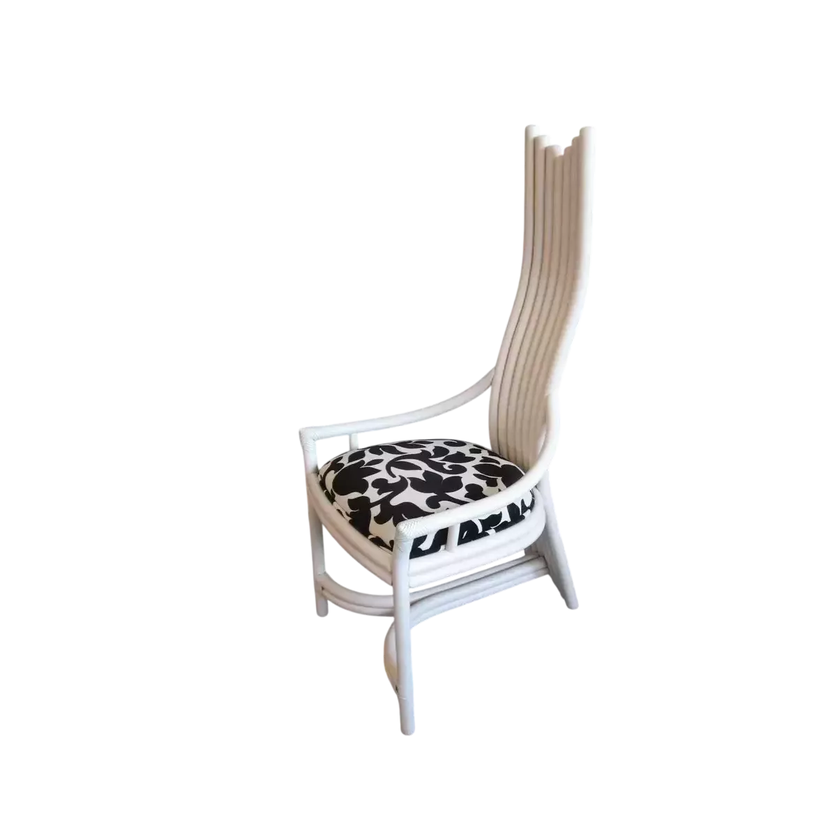 Chaise Design Rotin Blanc