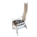 Chaise Design Rotin Blanc