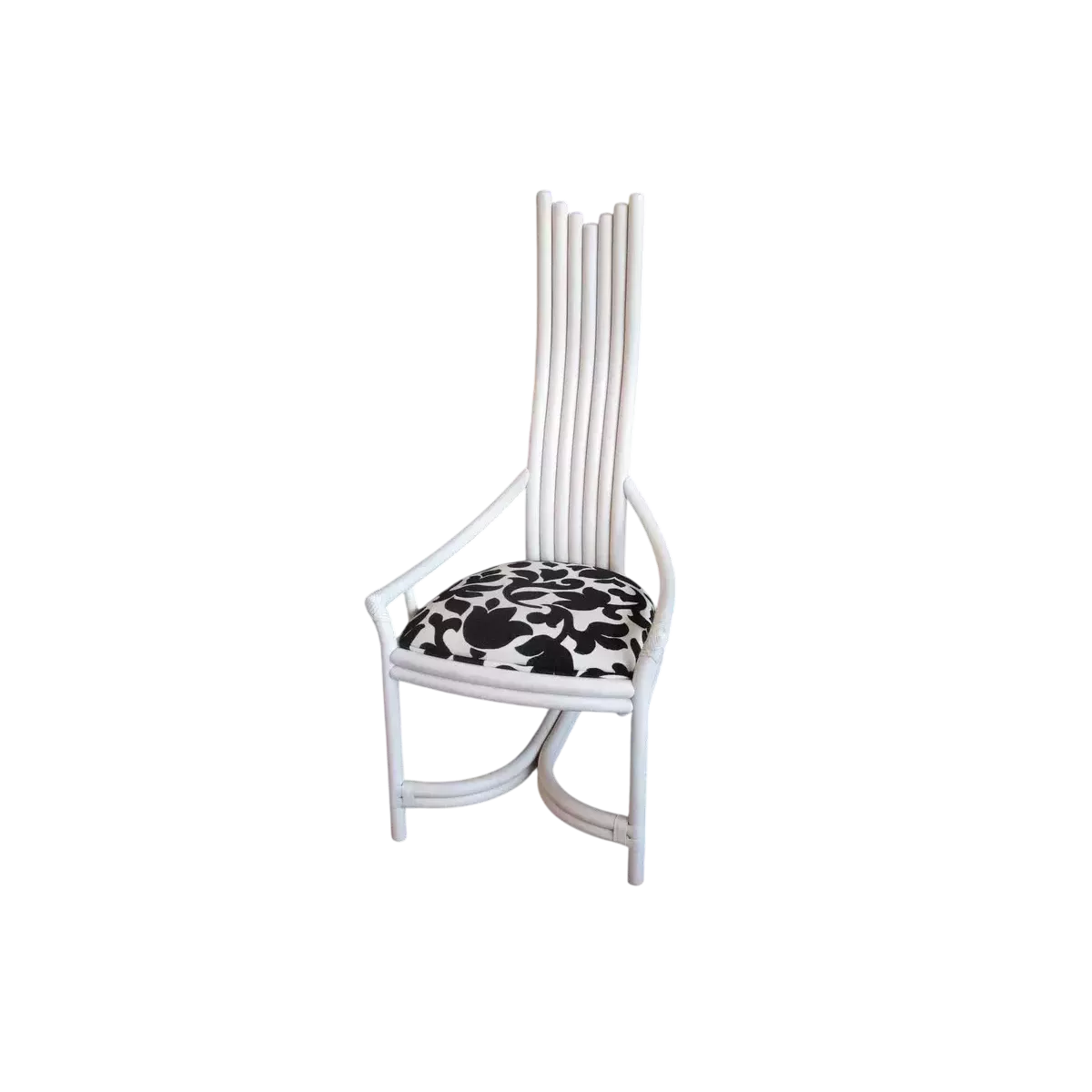 Chaise Design Rotin Blanc