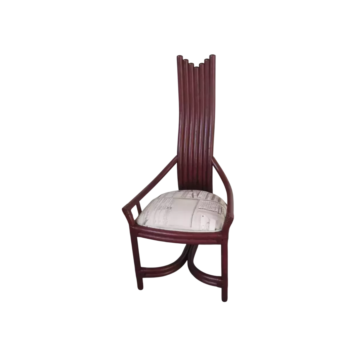Chaise Design Rotin Prune