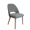 Chaise Joy Velours Gris Clair