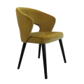 Chaise Fay Velours Moutarde