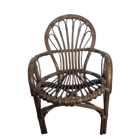 fauteuil d'enfant en rotin Clowny coloris Brun