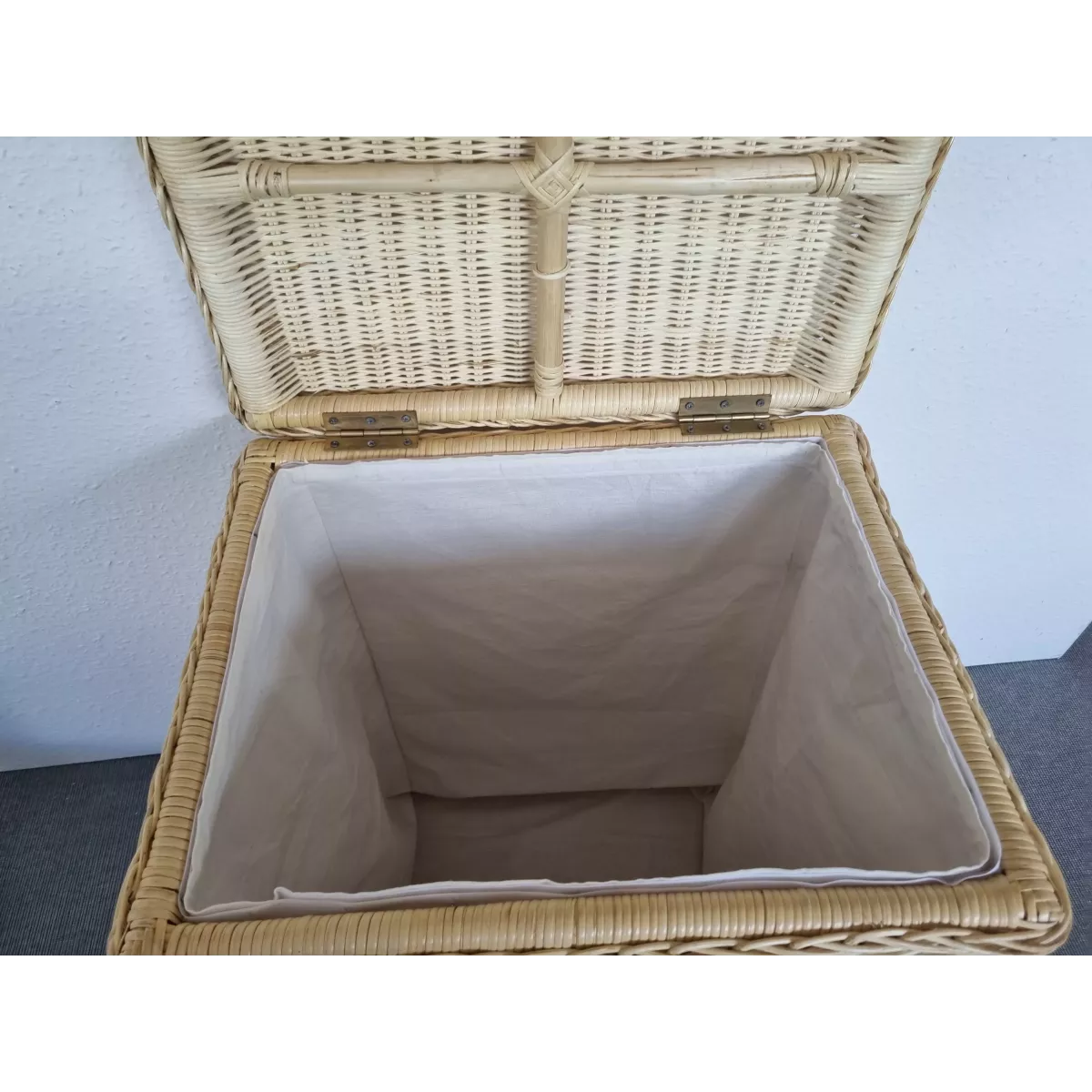 Panière à Linge Rectangulaire 54x44 Naturelle