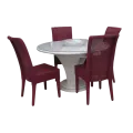 Table Talia Ronde Blanc
