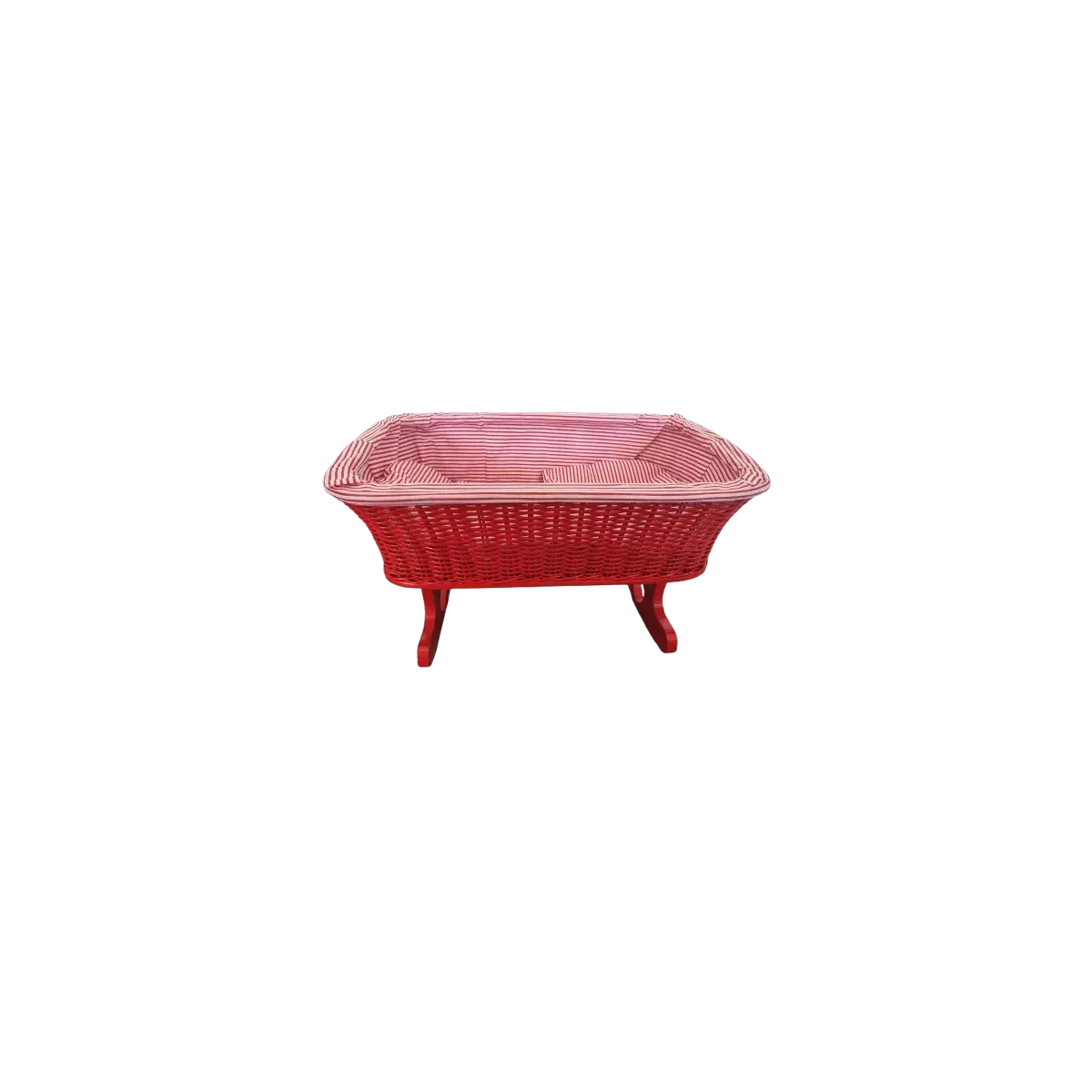 Berceau Rotin Rouge