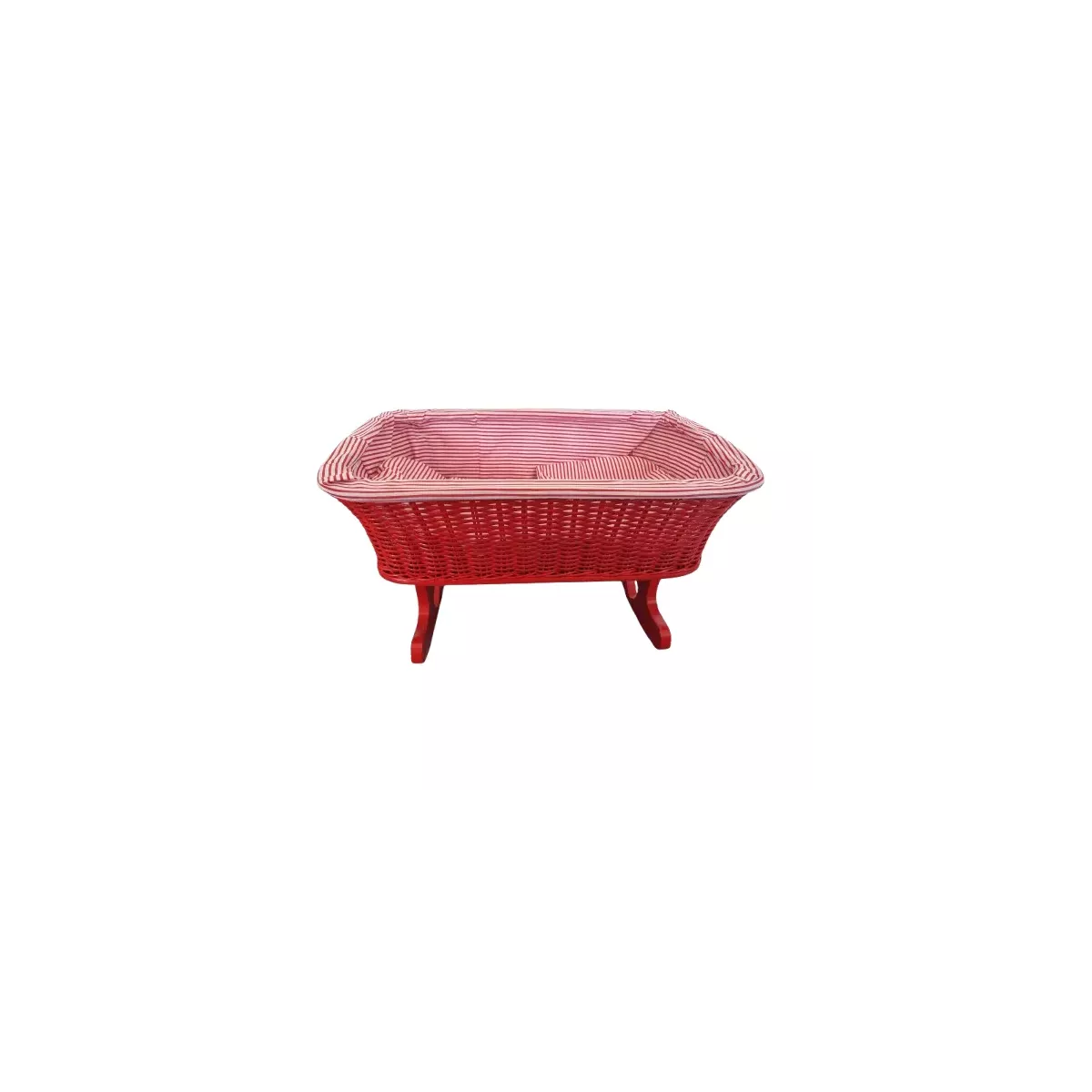 Berceau Rotin Rouge