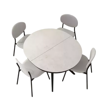 table ronde en ceramique
