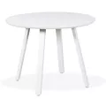 Table Ronde 100x100 Gandia  Aluminium Blanc