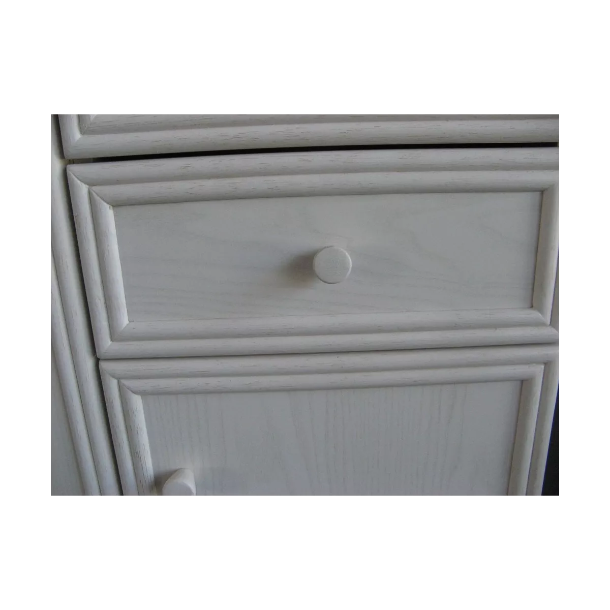 Meuble Delos 87x39 : 2 Portes et 2 Tiroirs Blanc