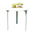 Table Malta @ 70 cm avec 3 pieds en Résine Blanche spécial extérieur