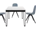 Table Osaka 140cm en Céramique Marbre Blanc