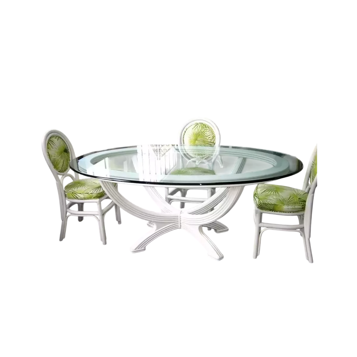 Table Nui Ovale en verre à partir de