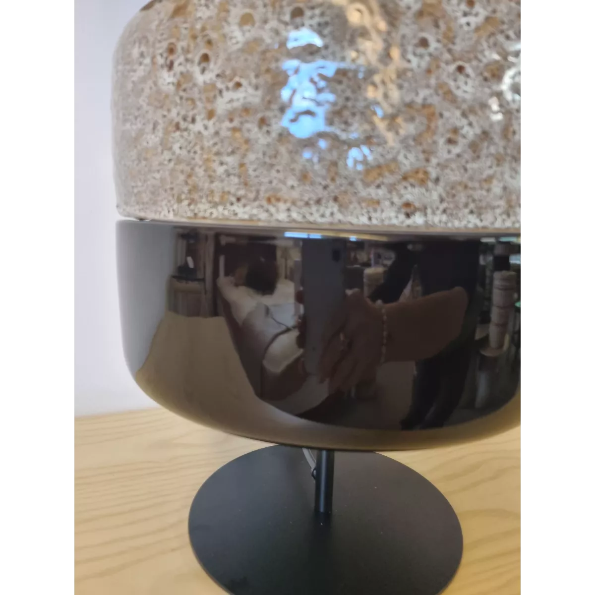 Lampe Louzieh h.89cm Caramel