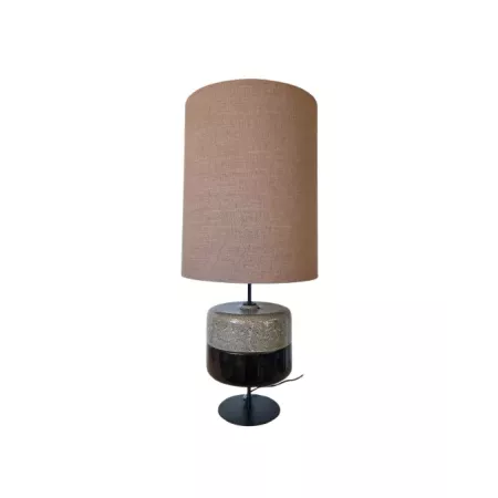 lampe sur pied hauteur 89 cm louzieh noir caramel