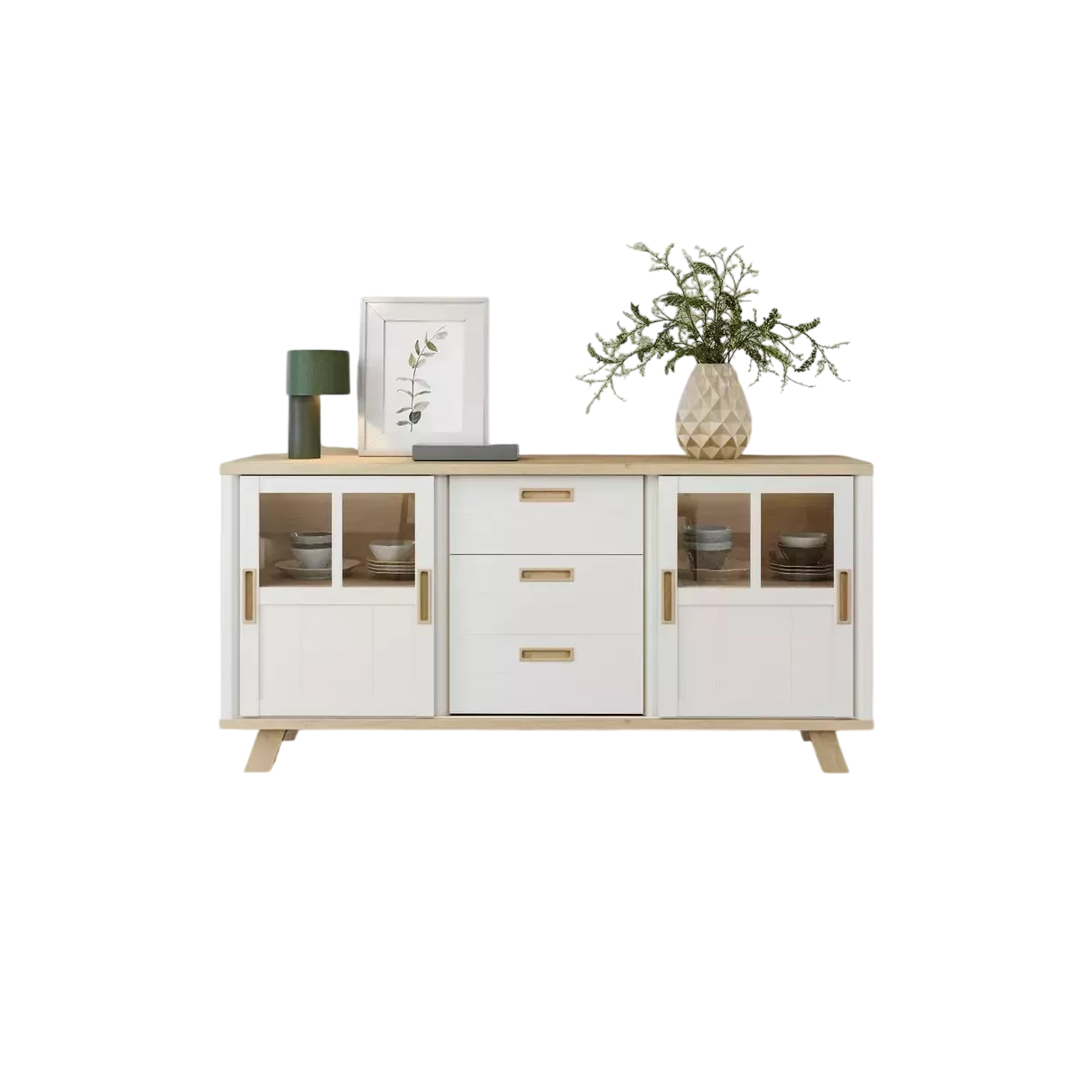 Bahut Sesame 192 cm Blanc