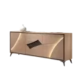 Bahut Circle 3 Portes en Chêne avec Led 185 cm