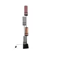 Lampadaire Sixt Flam Rose Cuivré h160