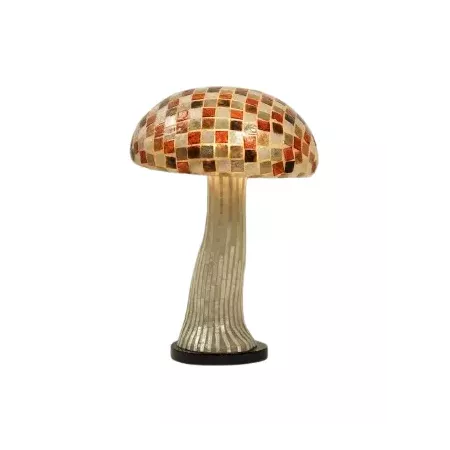 lampe champignon fibre de verre h68cm