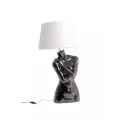 Lampe Buste Argent h80