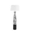 Lampadaire Ashley  Blanc/Noir h.132