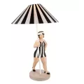 Lampe Becky noir et blanc H.50cm