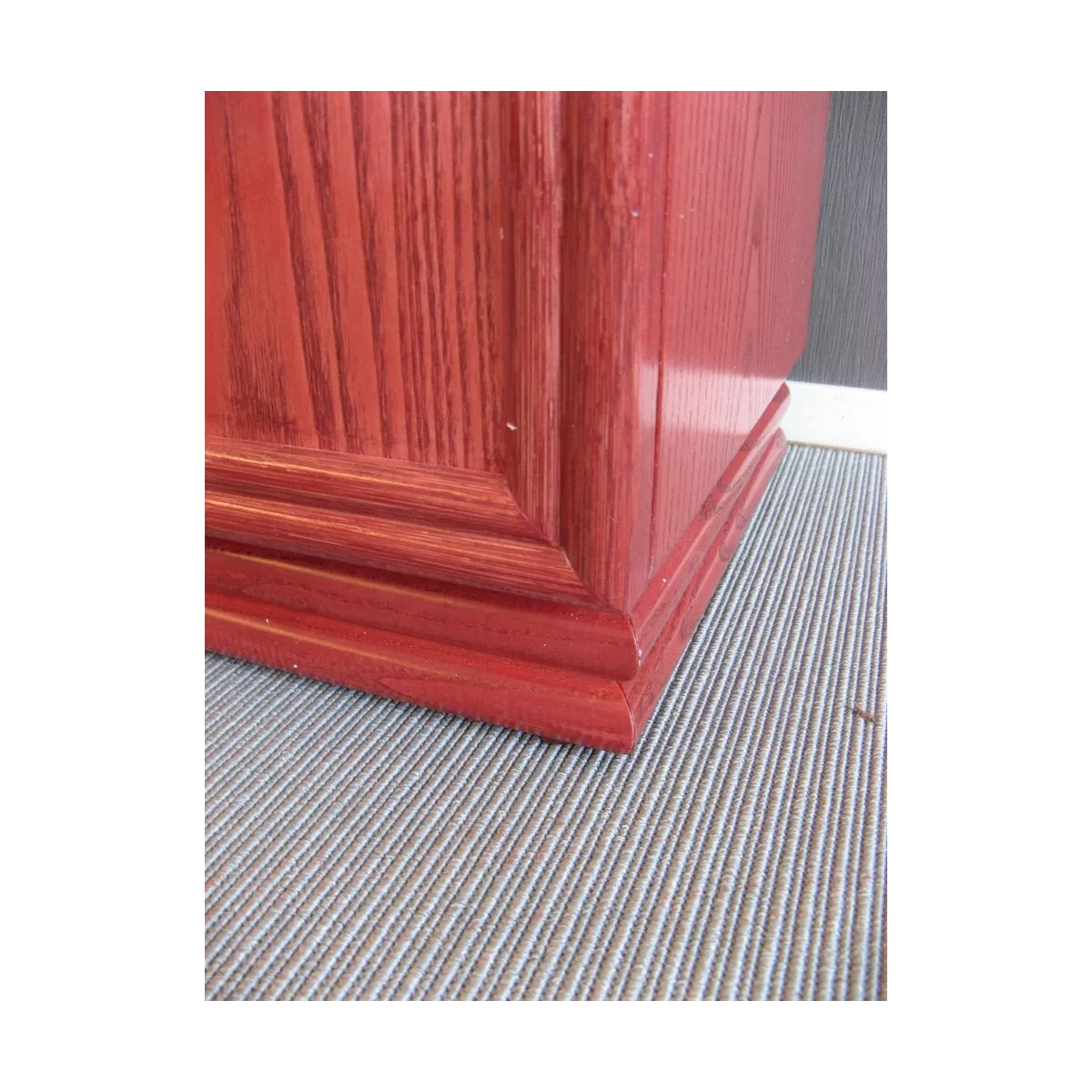Meuble Delos 87x39 : 2 Portes et 2 Tiroirs Groseille