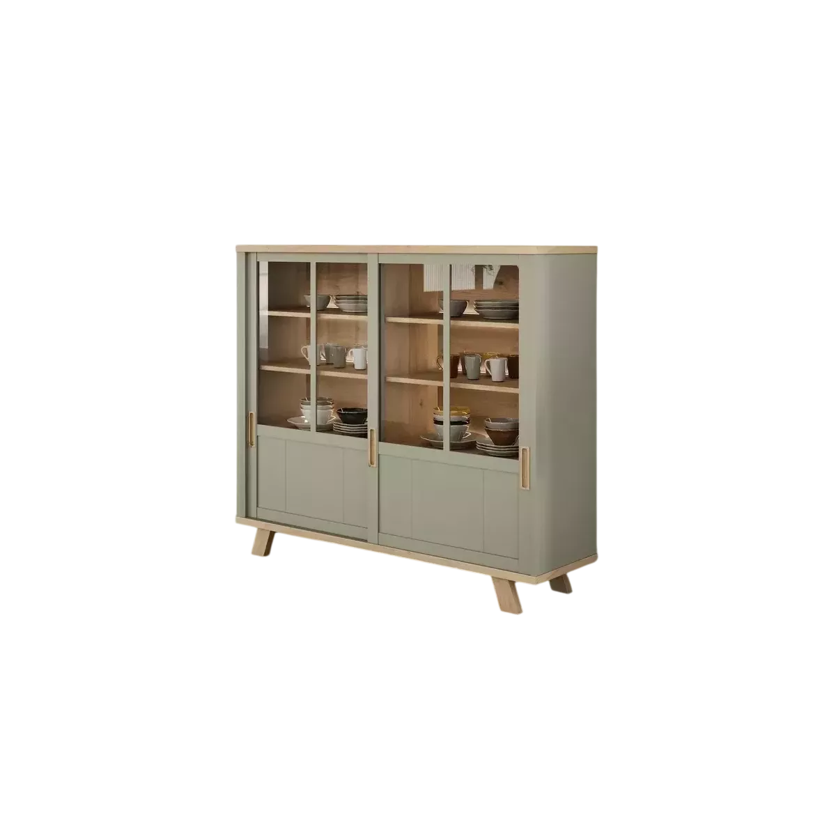 Vitrine Sesame 160 cm Taupe