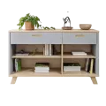 Bibliothèque basse Sesame 160 cm Bleu