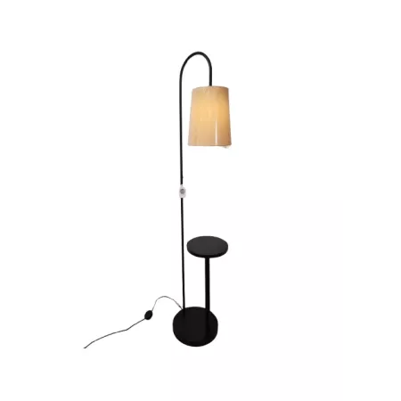 lampadaire noir avec tablette