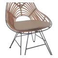 Coussin Taupe Fauteuil Palmette