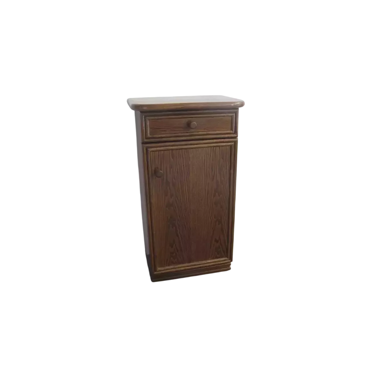 Meuble Téléphone en Rotin  47x34 : 1 Porte et 1 Tiroir Nogal