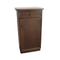 Meuble Téléphone en Rotin  47x34 : 1 Porte et 1 Tiroir Nogal