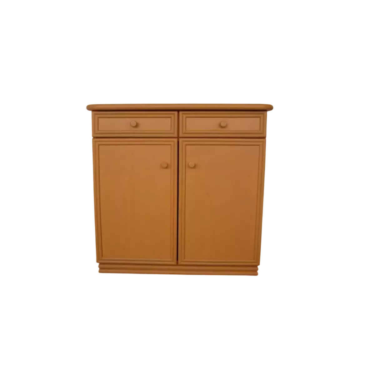 Meuble Zante 87x34 : 2 Portes et 2 Tiroirs Orange