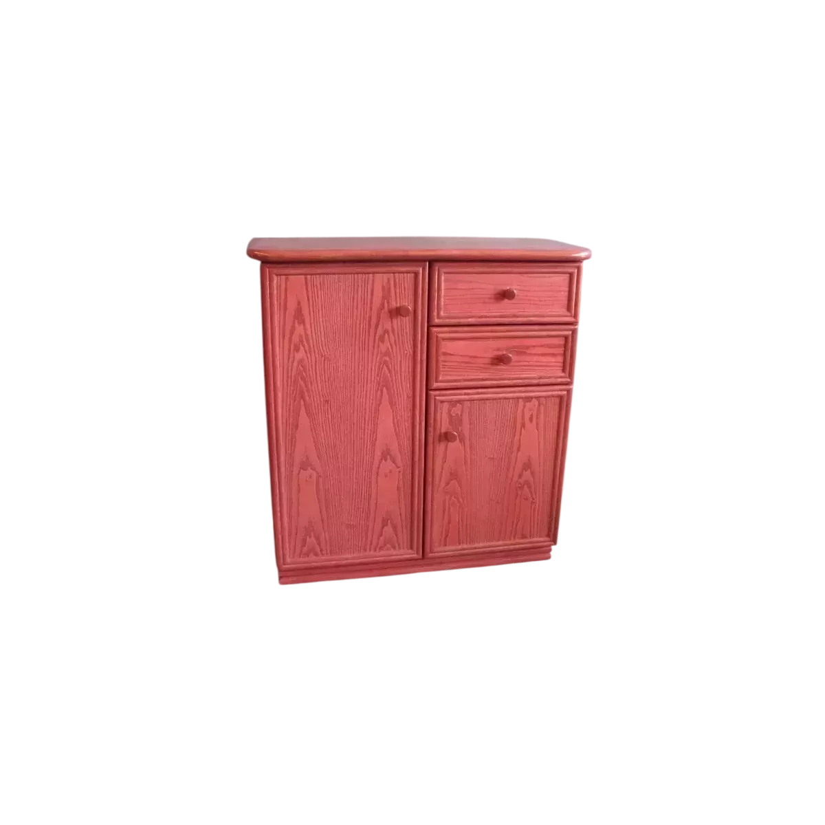 Meuble Delos 87x39 : 2 Portes et 2 Tiroirs Groseille
