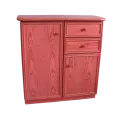 Meuble Delos 87x39 : 2 Portes et 2 Tiroirs Groseille
