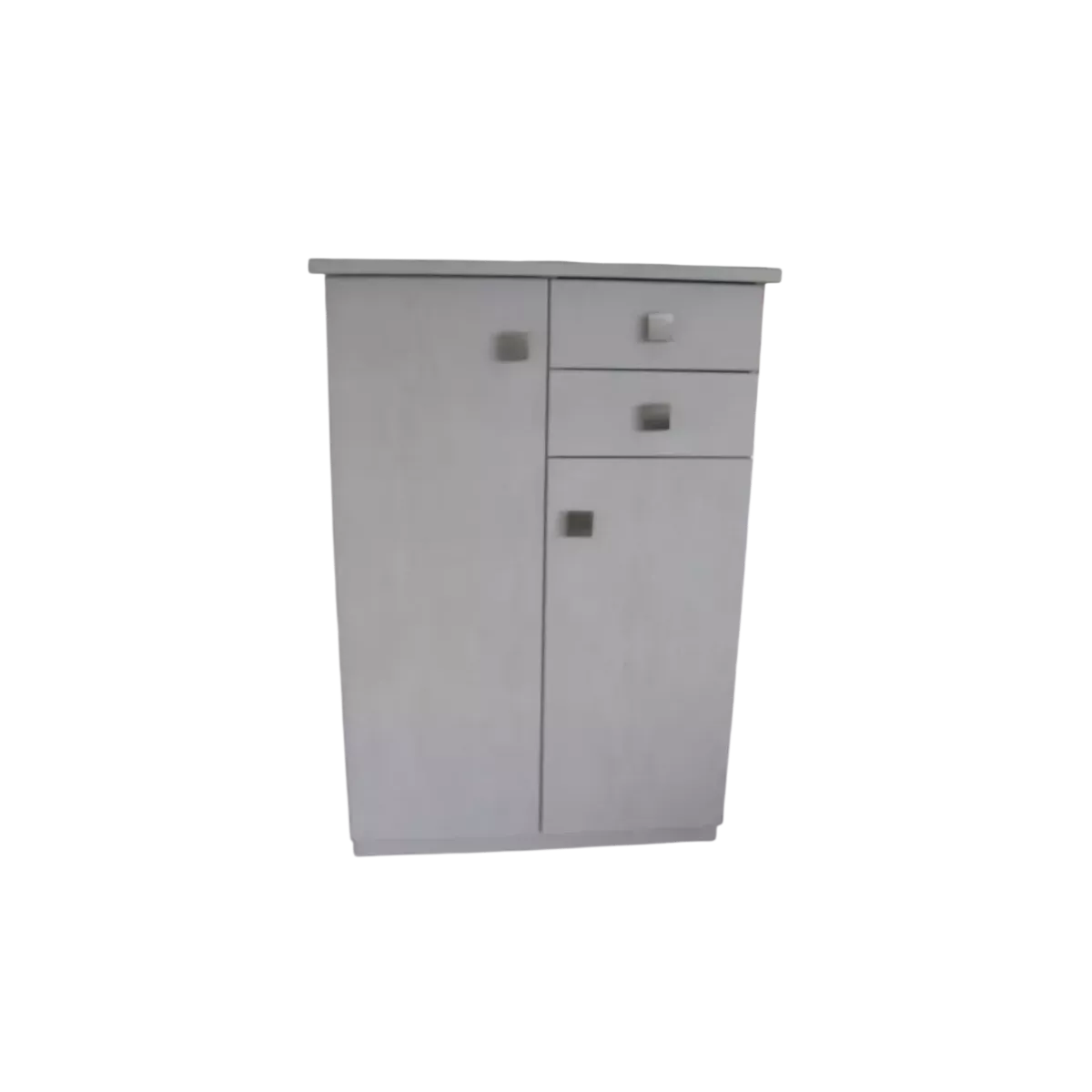 Meuble Paros 85x37 : 2 Portes et 2 Tiroirs Blanc