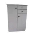 Meuble Paros 85x37 : 2 Portes et 2 Tiroirs Blanc