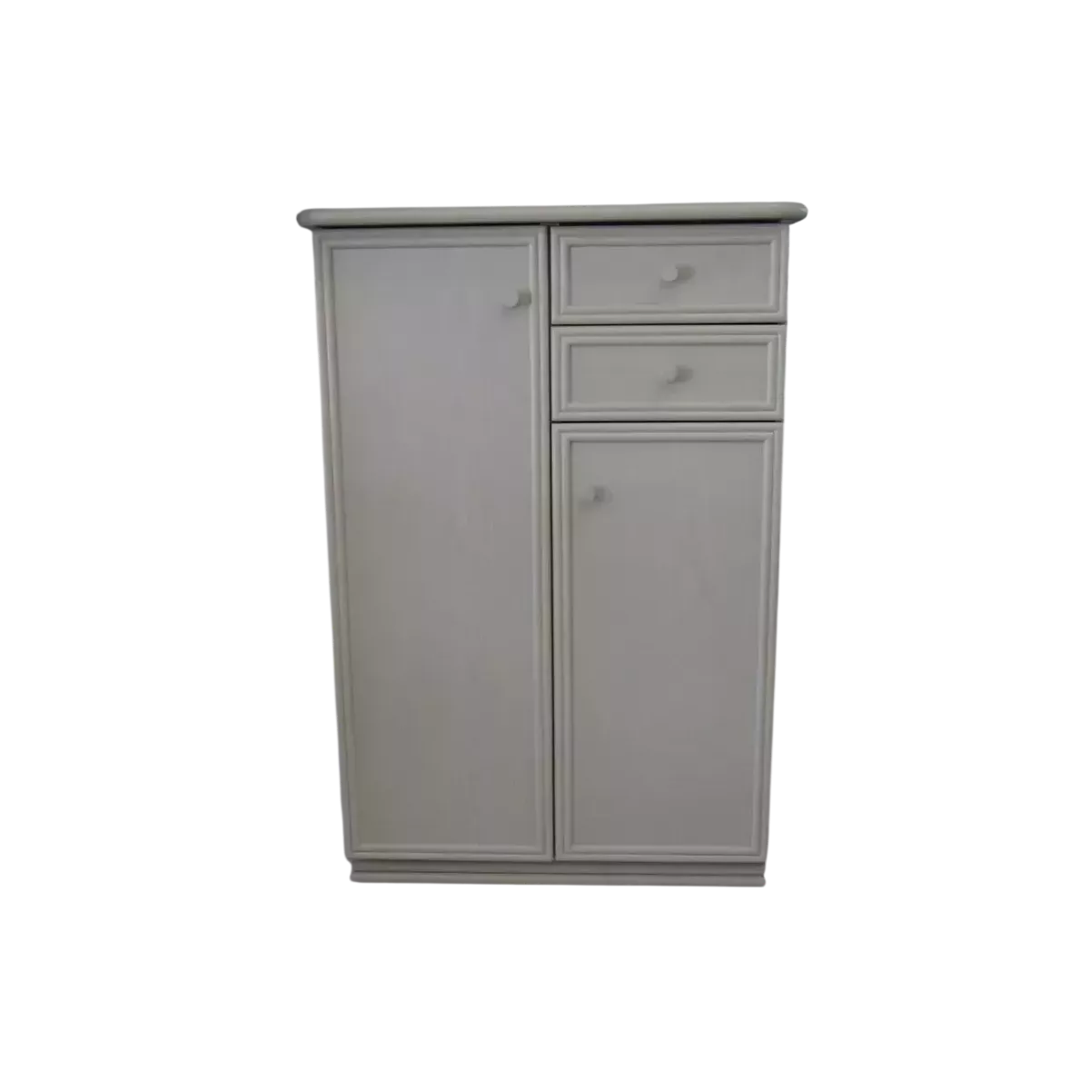 Meuble Largo 87x39 : 2 Portes et 2 Tiroirs Perle