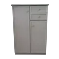 Meuble Largo 87x39 : 2 Portes et 2 Tiroirs Perle