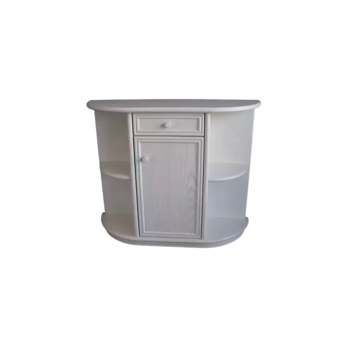 Console demi-lune Blanche