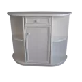 Console demi-lune Blanche