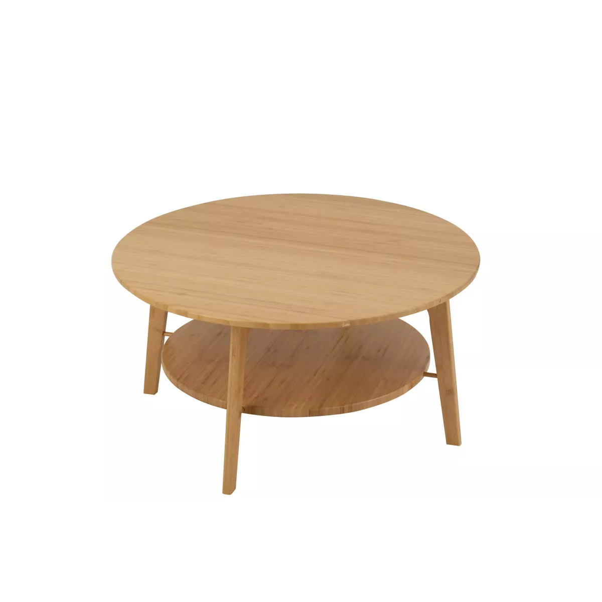 Table basse Ronde Live Bambou/Rotin 80x80cm