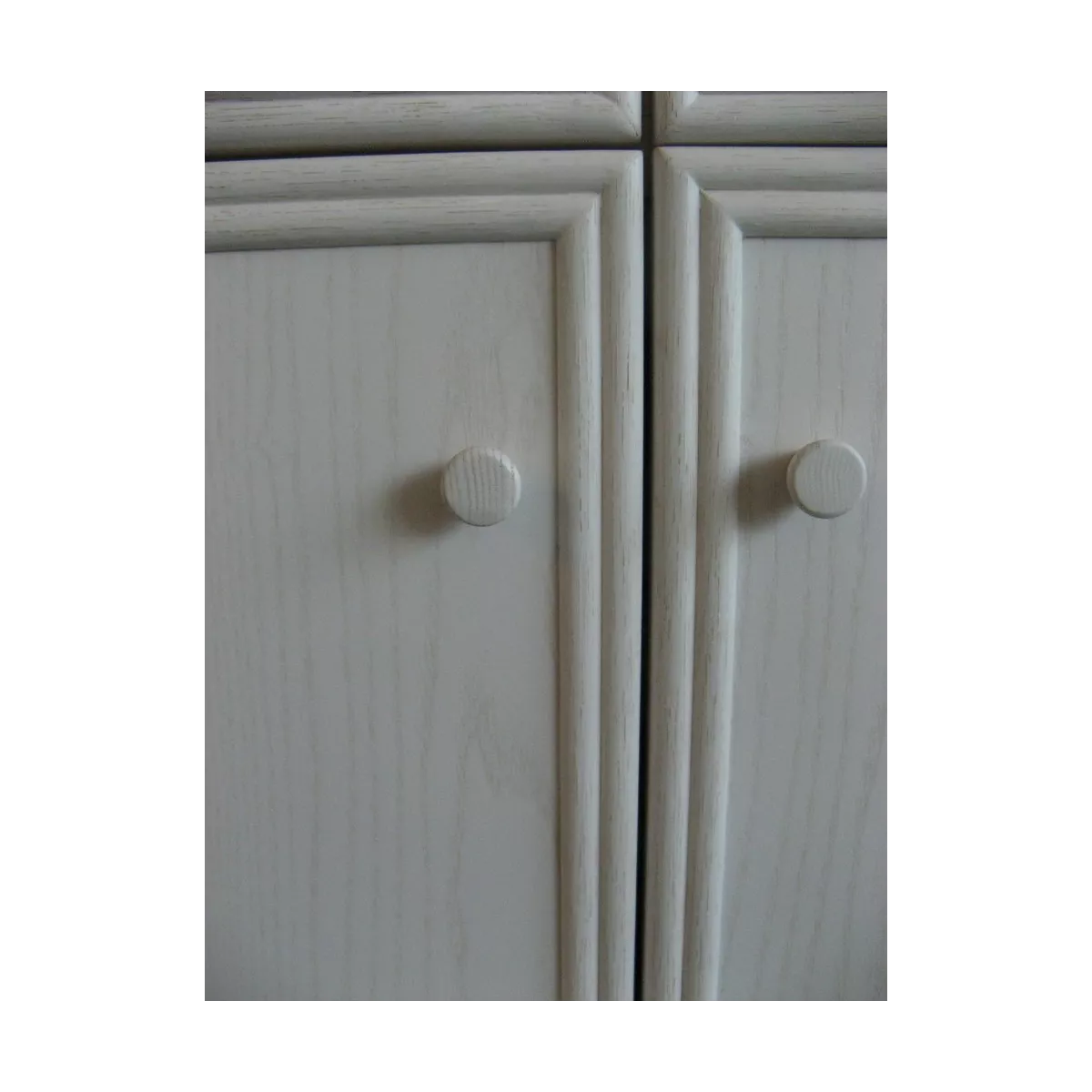 Meuble Zante 87x34 : 2 Portes et 2 Tiroirs Blanc