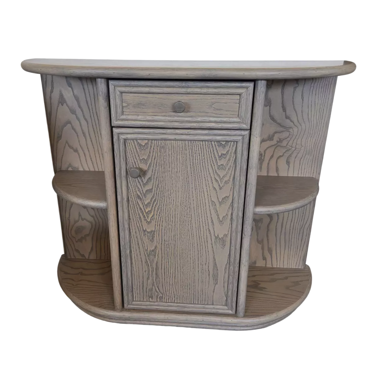 Console demi-lune Grise