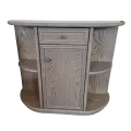 Console demi-lune Grise